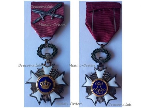 Belgium WW1 Order of the Crown Knight's Star with Swords