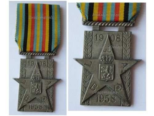 Belgium Belgian Congo 50th Anniversary Medal 1908 1958
