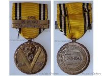 Belgium WW2 Victory Commemorative Medal with Swords, Rhur & Westfalen Clasps 