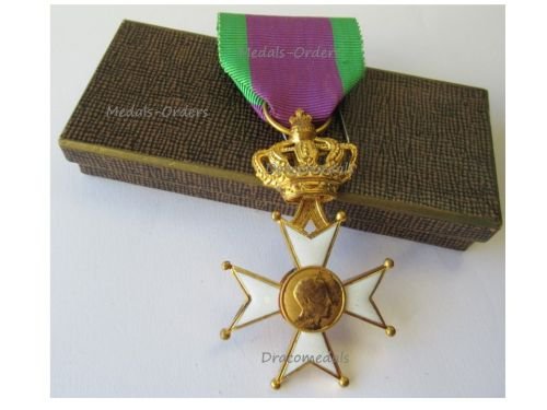 Belgium WW2 Cross of the Royal Federation of the Veterans of King Leopold III Boxed by Galere