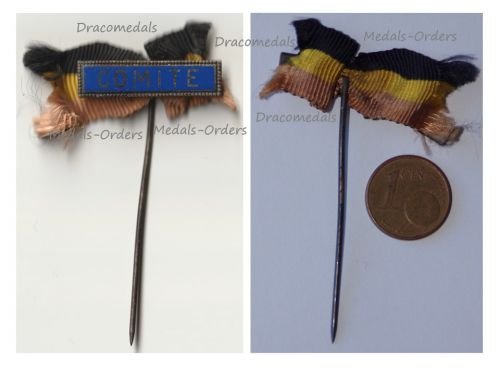 Belgium WW1 Patriotic Badge Comite Stickpin Belgian Relief