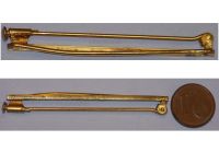 France Belgium WW1 WW2 Mounting Pin Ribbon Bar Blank for 4 Medals MINI