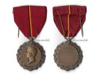 Belgium WW1 King Albert National Recognition Medal for Charity and Humanitarian Services by Devreese French Type