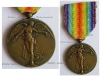 Belgium WW1 Victory Medal Laslo Official Type by Paul Dubois