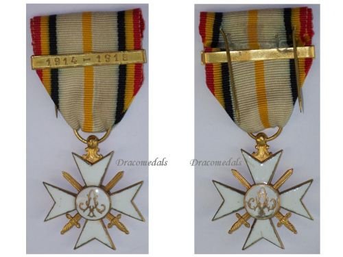 Belgium WW1 Civic Cross for War Merit 1st Class with Clasp 1914 1918