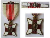 Belgium WW1 Belgian Red Cross Merit Medal for Civilian Blood Donors with Silver Clasp