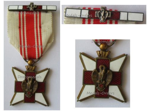 Belgium WW1 Belgian Red Cross Merit Medal for Civilian Blood Donors with Silver Clasp