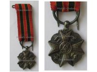 Belgium WW1 Civil Decoration for Bravery Devotion and Philanthropy Silver Medal MINI