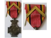 Belgium WW1 Military Decoration for Acts of Bravery and Distinguished Service 1st Class with Chevron King Albert 1909 1934