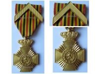 Belgium WW1 Military Decoration for Loyal Service with Chevron 1st Class (15 Years) for NCOs King Albert 1909 1934