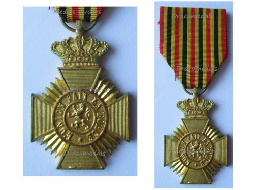 Belgium WW1 Military Decoration for Loyal Service 2nd Class (10 Years) for NCOs King Albert 1909 1934