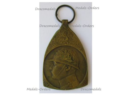 Belgium WW1 Commemorative Medal 1914 1918 by De Bremaecker