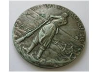 Belgium WW1 Yser Battle Silver Commemorative Plaque 1914 1918 for Fire Card Recipients Named by Canneel