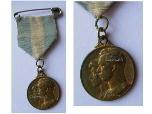Belgium WW1 King Albert Queen Elisabeth Royal Medal for the Day of the War Invalids