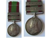 Britain Afghanistan Medal 1878 1880 with Clasps Kandahar Ahmed Khel 15th Bengal Native Infantry Regiment Ludhiana Sikhs