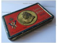 Britain Queen Victoria Chocolate Tin Christmas New Year Gift 1900 South Africa Boer War Rowntree's Type