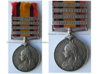 Britain Queen's South Africa Medal QSM with 4 Clasps 1901 Transvaal Cape Colony Orange Free State Cheshire Regiment