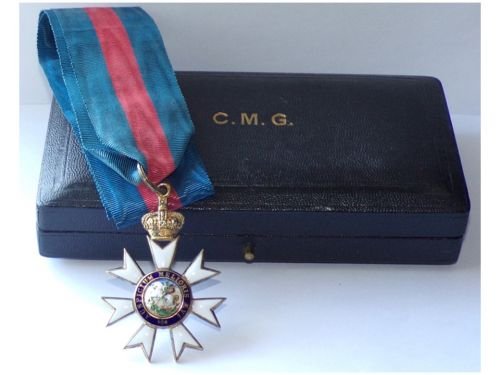 Britain WW1 Companion Order Saint St Michael George CMG Boxed by Garrard