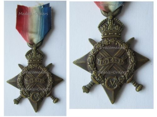 Britain WW1 1914-15 Star NCO RGS Royal Garrison Artillery