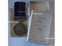 Britain General Service Medal 1962 with Clasp Malaya to RAF Leading Aircraftman Boxed