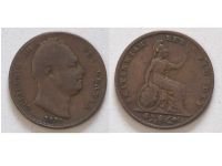 Great Britain One Farthing 1835 Coin King William