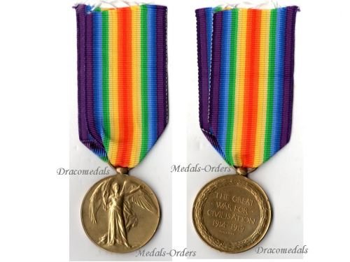Britain WW1 Victory Medal Gloucestershire Regiment (The Glosters)