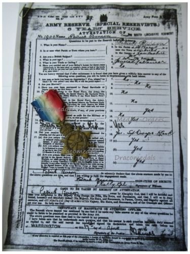 Britain WW1 1914-15 Star Attributed to Pte South Lancashire Regiment