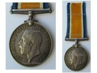 Britain WW1 British War Medal 1914–1918 – Attributed to GNR RA, Gunner Royal Artillery