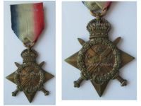 Britain WW1 Star 1914 (Mons Star) to RFA DRV Royal Field Artillery Driver