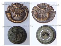Great Britain WW1 Duke of Cornwall's Light Infantry Regiment Collar Badge & British Army Button