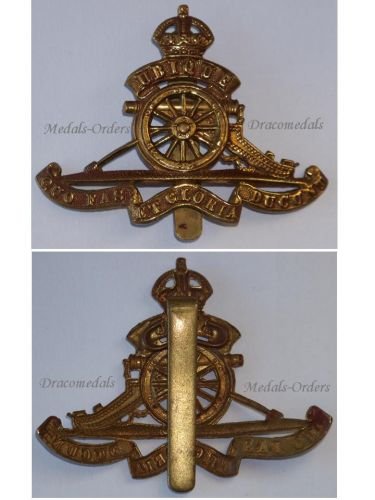 Great Britain WW1 Royal Artillery Cap Badge RA RFA RHA RGA