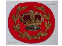 Great Britain Warrant Officer Cap Badge, Queen's Crown 1952, Korean War 1950 1953