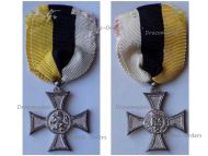 Bulgaria Silver Cross Long Military Service in the Army 10 X Years II Class for Officers Tsar Boris III