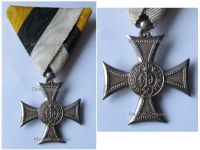 Bulgaria WW1 Royal Medal for Long Service in the Army for 10 X Years II Class for Officers King Ferdinand I 1889 1918 in Silver Marked KF