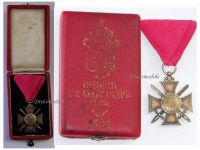 Bulgaria WW1 Royal Order of St Alexander 6th Class Silver Cross with Swords 1881 Military Division Boxed