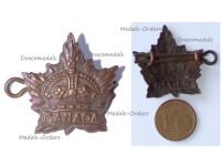 Canada WW1 Maple Leaf Collar Badge of the Canadian Expeditionary Forces