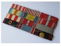 Czechoslovakia WW1 WW2 Ribbon Bar of 12 Medals ( WWI, WWII War Cross, Revolution Cross, Victory Medal, etc)
