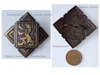 Czechoslovakia WW2 Czech Army Cap Badge 1939 1945