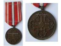 Czechoslovakia WW1 Commemorative Medal for the Volunteers of the Revolution 1918 1919 Signed O.P.