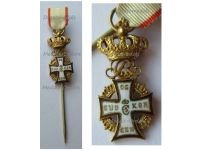 Denmark Order of Dannebrog Knight's Cross King Christian IX 1863 1906 MINI
