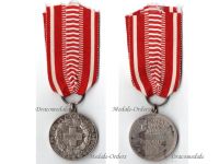 Finland WW2 Red Cross Silver Medal of Merit  Military 1931 Dated 1933 by Alexander Tillander