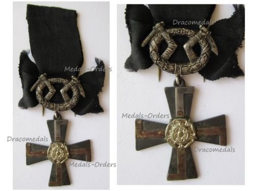 Finland WW2 Order of the Cross of Liberty Mourning Cross with Swords 1941 for the War of Continuation 