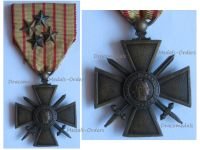 France WW1 War Cross 1914 1916 with 4 Citations 4 Stars (3 Bronze 1 Silver)