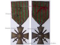 France WW1 War Cross 1914 1916 with 2 Citations 2 Stars (Bronze)