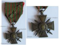 France WW1 War Cross 1914 1917 with 3 Citations 3 Stars (Bronze)