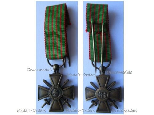 France WW1 War Cross 1914 1918 MINI