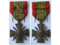France WW2 War Cross 1939 with 3 Citations (Palm, 2 Bronze Stars)