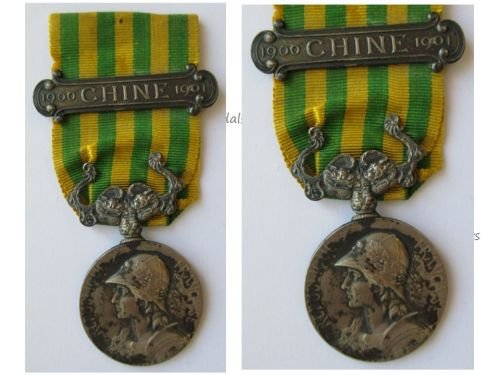 France Boxer Rebellion Medal for the Expedition in China with Clasp Chine 1900 1901