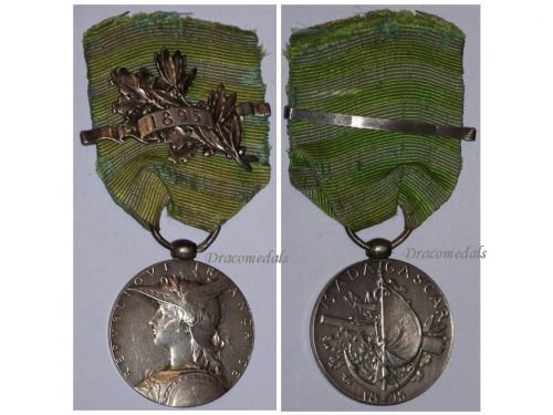 France 2nd Madagascar Campaign Medal with Clasp 1895 by Roty 1st Type
