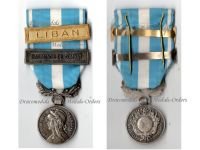 France Overseas Medal with Clasps Batiments de Combat & Liban